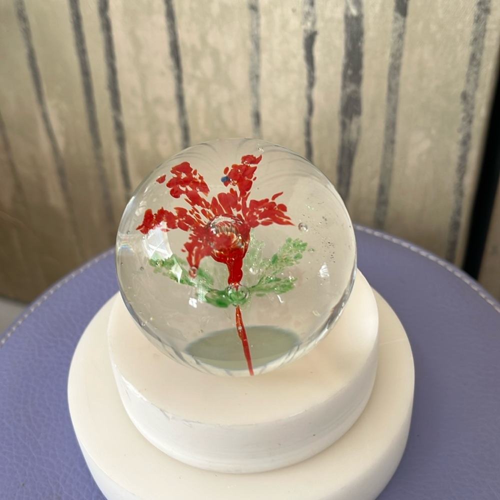 MCM Paper weight hand blown glass